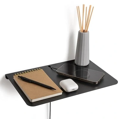 Afbeelding van etterr table de chevet, d&#039;appoint, tables chevet noires, nuit pour chambre, chambre à coucher, (1 pièce, noir, 31 x 21 2 cm)
