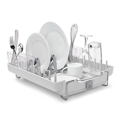Image de Oxo 1473480 egouttoir rétractable plastique blanc