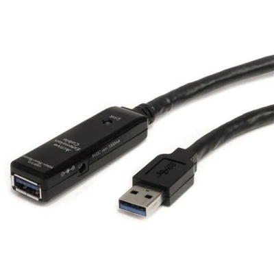 Afbeelding van USB kabel Startech USB3AAEXT5M A Zwart