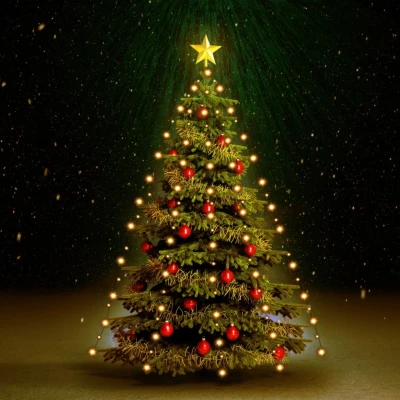 Afbeelding van Kerstboomverlichting met 150 LED&#039;s net cm
