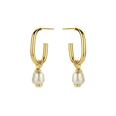 Afbeelding van Casa Jewelry dames Verona oorstekers verguld in de kleur Goud