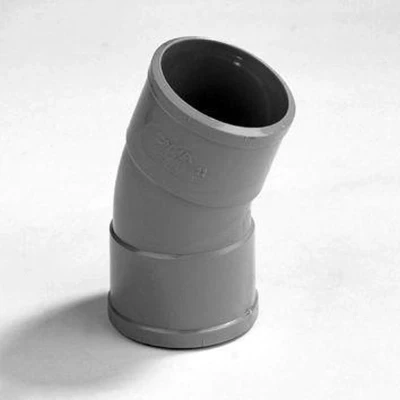 Afbeelding van PVC bocht 40 mm 2 x mof 22.5