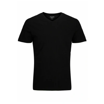 Afbeelding van Jack &amp; Jones Vausschnitt Tshirt basic, Heren, Maat: Small, Black