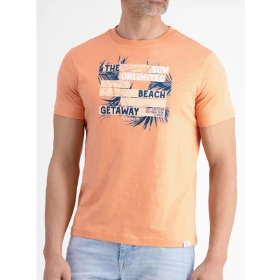 Afbeelding van LERROS Tshirt Serafino Oranje L