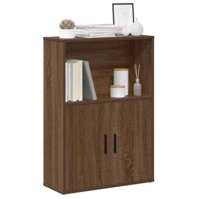 Afbeelding van vidaXL Boekenkast 60x24x85 cm bewerkt hout bruin eikenkleurig