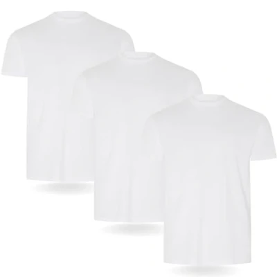Image de FM London Lot de 3/5 T shirts pour homme qualité supérieure avec un design légèrement ajusté shirt super doux fabriqué en 100% coton extensibles toutes
