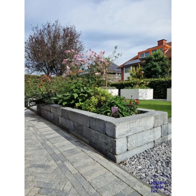 Afbeelding van Linea trommel 15x15x60 cm grijs/zwart