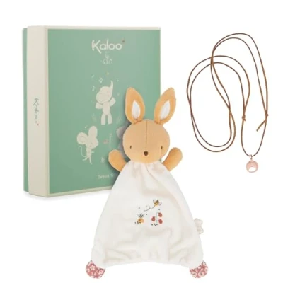 Afbeelding van Kaloo Bola En Konijn Cadeauset Om Baby Gerust Te Stellen Met Geluid Ketting Voor De Moeder Een Konijnen Knuffel In Het Hoofdje Geschenkverpakking