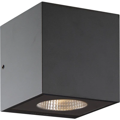Afbeelding van Arcchio LED wandlamp buiten 2lichts Gegoten aluminium H: 12.5 cm grafiet Inclusief lichtbronnen