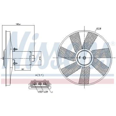 Afbeelding van Nissens Ventilatorwiel motorkoeling 85838