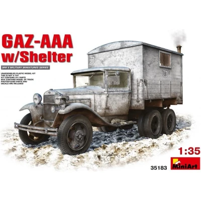 Afbeelding van Miniart Gaz aaa With Shelter (Min35183) modelbouwsets, hobbybouwspeelgoed voor kinderen, modelverf en accessoires