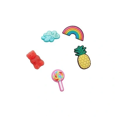 Afbeelding van Crocs Jibbitz 5 stuks natuurlijke schoenen charms Crocs, Happy Candy, Taille unique
