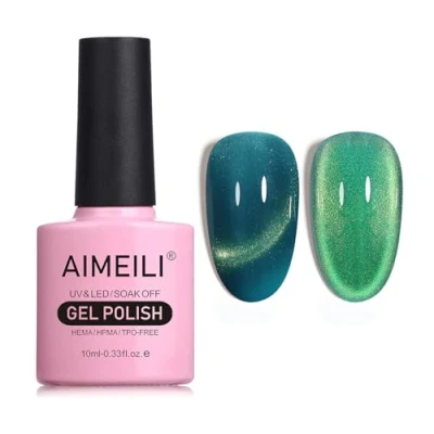 Afbeelding van AIMEILI 10 ml nagellak, magnetisch, gel, Cat&#039;s Eye UV, LED, manicure, pedicure, eenvoudig aan te brengen, 752