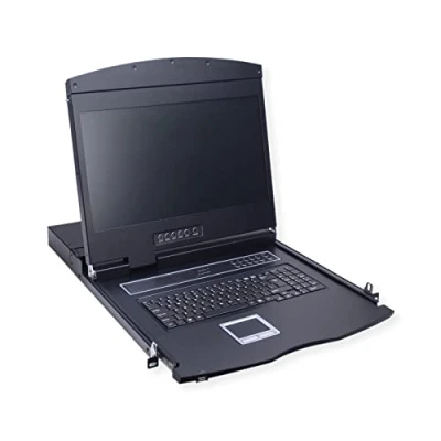 Afbeelding van VALUE 19 KVM switch, 8 poorts, 48 cm (19) TFT (16:9), VGA, USB, toetsenbord Duits (DE)