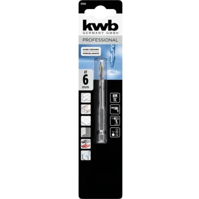 Afbeelding van Hard keramiek boor 6 mm Kwb
