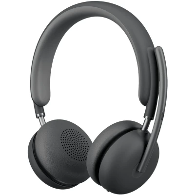 Afbeelding van Logitech Zone Draadloos 2 Teams Uc (Draadloze, USB C), Kantoorheadset, Grijs