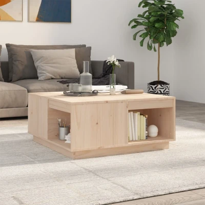 Afbeelding van Salontafel 80x81x36,5 cm massief grenenhout
