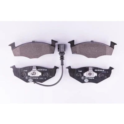 Afbeelding van HELLA 8DB 355 009 801 Remblokkenset Met slijtage waarschuwingscontact VOLKSWAGEN: Polo IV Hatchback, Saloon, SKODA: Fabia 2, 1 Combi