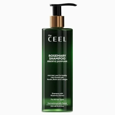 Afbeelding van Rozemarijnshampoo voor betere haargroei met keratine, biotine en collageenextract Rosemary shampoo Effectieve rozemarijn tegen haaruitval dunner wordend haar
