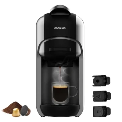Afbeelding van Cecotec FreeStyle compact espressomachine, maximaal vermogen 1450 W, thermoblock, elegant en design, ForceAroma drukpomp 19 bar, 600 ml watertank, automatische uitschakeling