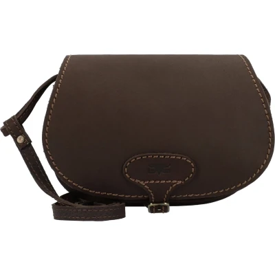 Afbeelding van Mika Lederwaren Bonny 23 CM Schoudertas, Dames, Maat: One Size, Dark brown