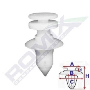 Afbeelding van ROMIX C60660 Clip FORD: MONDEO 4 Turnier, Transit Custom V362 Minibus, Mk6 Van