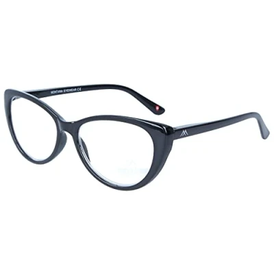 Afbeelding van Montana Eyewear MR64 Leesbril vlindermontuur +1.00 Zwart