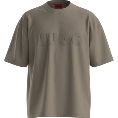 Afbeelding van HUGO Dinkee Tshirt print, Heren, Maat: Small, Medium brown