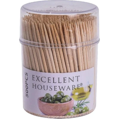 Afbeelding van Excellent Houseware Cocktailprikker Koker 500Stuks