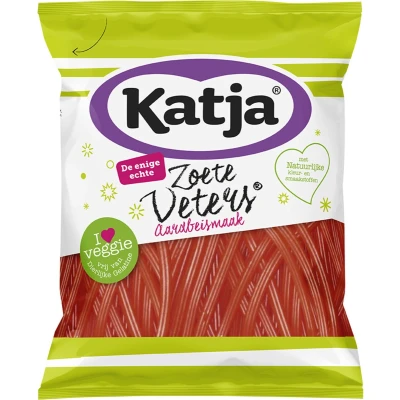 Afbeelding van Katja Zoete Aardbeiveter 15x125g