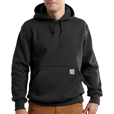 Afbeelding van Carhartt K122 Midweight Zip Front Hooded Sweatshirt Original Fit Black M