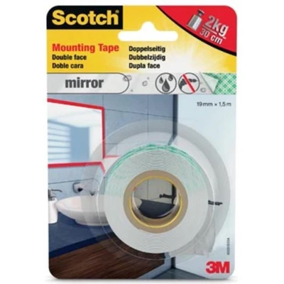Afbeelding van 3M Scotch 40031915 Montagetape Wit (l x b) 1.5 m 19 mm 1 stuk(s)