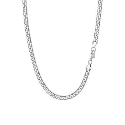 Afbeelding van PROSTEEL Halsketting voor heren en dames, platte schakels, 4 mm/6 mm, van roestvrij staal/verguld. Lengte 36/46/51/55/61/66/71/76 cm, Geen edelsteen