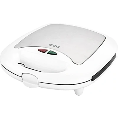 Afbeelding van ECG S 399 3in1 White Tosti ijzer 3 sets verwisselbare platen apparaat met anti aanbaklaag 700 watt Wit