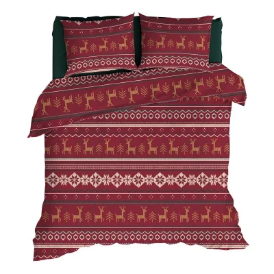 Afbeelding van Romanette Noelle Dekbedovertrek Extra breed 260x200/220 cm Rood