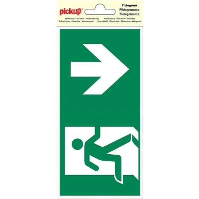 Afbeelding van Deco picto nooduitgang 10x20cm Pickup