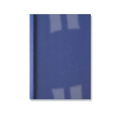 Afbeelding van Thermische omslag GBC A4 3mm linnen donkerblauw 100stuks