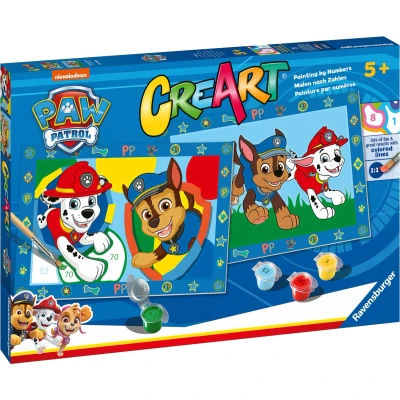 Afbeelding van Ravensburger CreArt Paw Patrol Schilderen op nummer voor kinderen