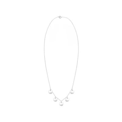 Afbeelding van Elli Coins Basic Ketting silvercoloured, Dames, Maat: 45, Silver coloured