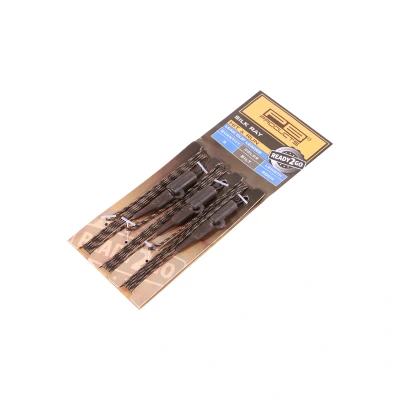 Afbeelding van PB Products Ready2Go Silk Ray Hit &amp; Run Leadclip Leader 90cm Silt (3pcs) Leaders