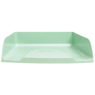Afbeelding van Exacompta Ref. 11180D 1 brievenbakje Combo Styli Autentik voor A4+ documenten afmetingen 34 x 25 6,5 cm etikethouder geschikt 500 vel saliegroen