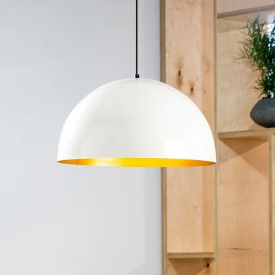 Afbeelding van Berceste 234 S hanglamp Ø50cm wit/goud