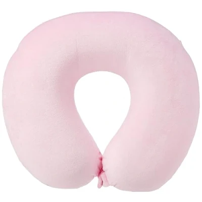 Afbeelding van Aidapt nekkussen reiskussen roze memoryfoam