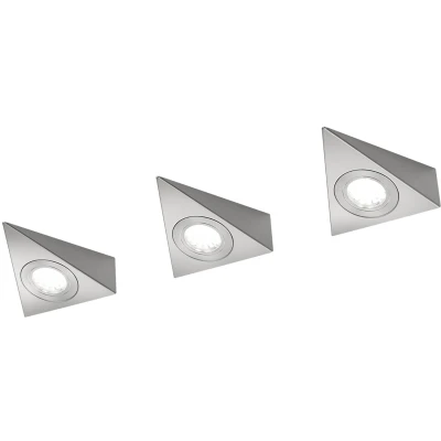 Afbeelding van Wandlamp TRIO Leuchten Ecco Nikkel (set van 3)