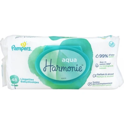Afbeelding van Pampers Babydoekjes Aqua Harmonie 48 Stuks