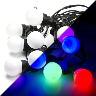 Afbeelding van Nedis SmartLife LED lichtsnoer 9m met 10 50mm lampen WIFILP03C10