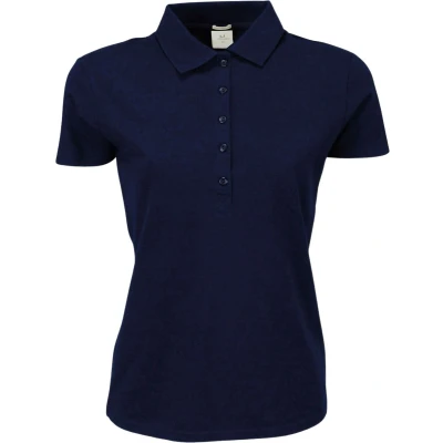 Afbeelding van Women&#039;s Luxury Stretch Polo met korte mouwen Navy S