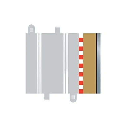 Afbeelding van Scalextric C8223 accessoires half rechts Schaal barrière 1:32