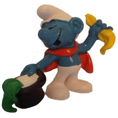 Afbeelding van Schleich smurf Goochelaar met hoge hoed De Smurfen 20114