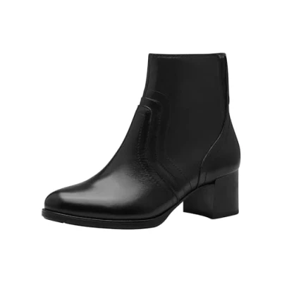 Afbeelding van Tamaris Korte laarzen, Dames, Maat: 39, Black nappa Leer